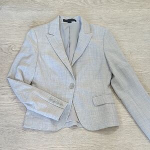 Express Gray Tailored Blazer with Modern Fit